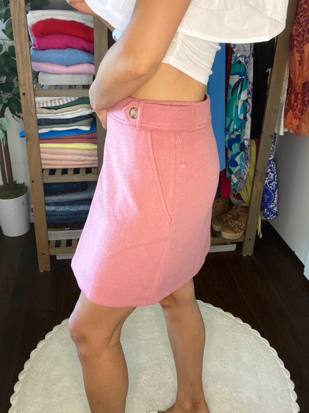 LOFT Mauve Wool Blend Mini Skirt! 🌸 - Picture 4 of 16